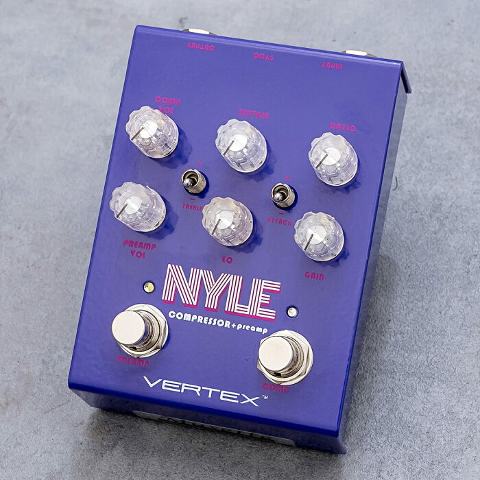 Vertex Effects ヴァーテックスエフェクト / NYLE Compressor + Preamp【コンプレッサー】【プリアンプ】【ギター エフェクター】