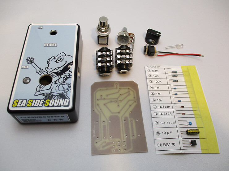 SEA SIDE SOUND / Clean booster Kit 【ブースター】【自作エフェクターキット】