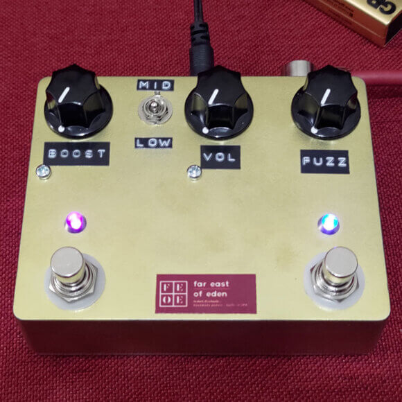 自作エフェクター NOISELESS DELAY ベース エフェクター ムラナカルルル / Fuzz-Booster【ファズ