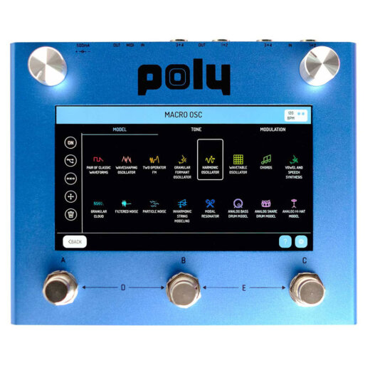 Poly Effects ポリエフェクツ Beebo（ビーボ） Virtual Modular Pedal Blue【バーチャルモジュラーペダル】