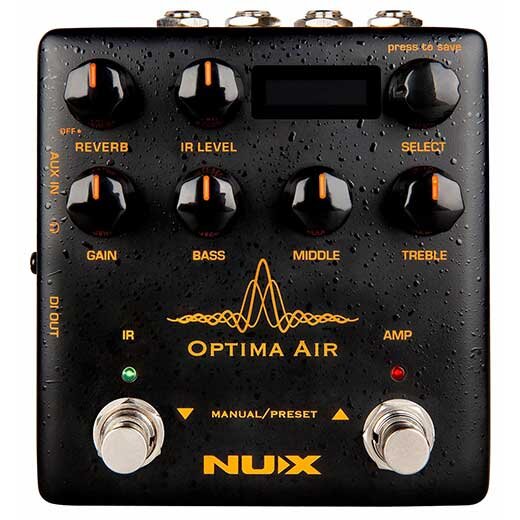 NUX / Optima Air NAI-5 Acoustic Simulator & IR Loader【プリアンプ付きアコースティックギターシミュレーター】