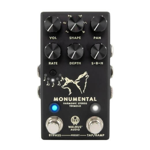 WALRUS AUDIO ウォルラスオーディオ / WAL-MONUME #BK Monumental Harmonic Stereo Tremolo BLACK【トレモロ】