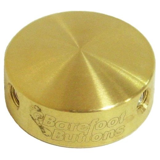 Barefoot Buttons ベアフットボタン / V1 Standard Brass 【エフェクターフットスイッチボタン】