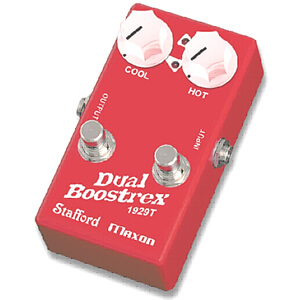 Stafford × Maxon マクソン / Dual Boostrex 1929T ツイン ペダル クリーン ブースター【ブースター】