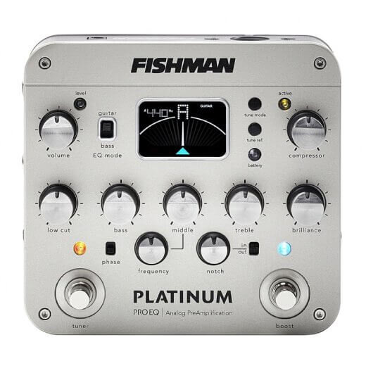 FISHMAN フィッシュマン / Platinum Pro EQ/DI Analog Preamp 【アコースティックギター用プリアンプ/DI】