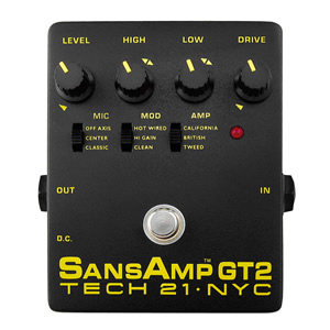 TECH21 テック21 / SANSAMP GT2【アンプ シミュレーター/プリアンプ】