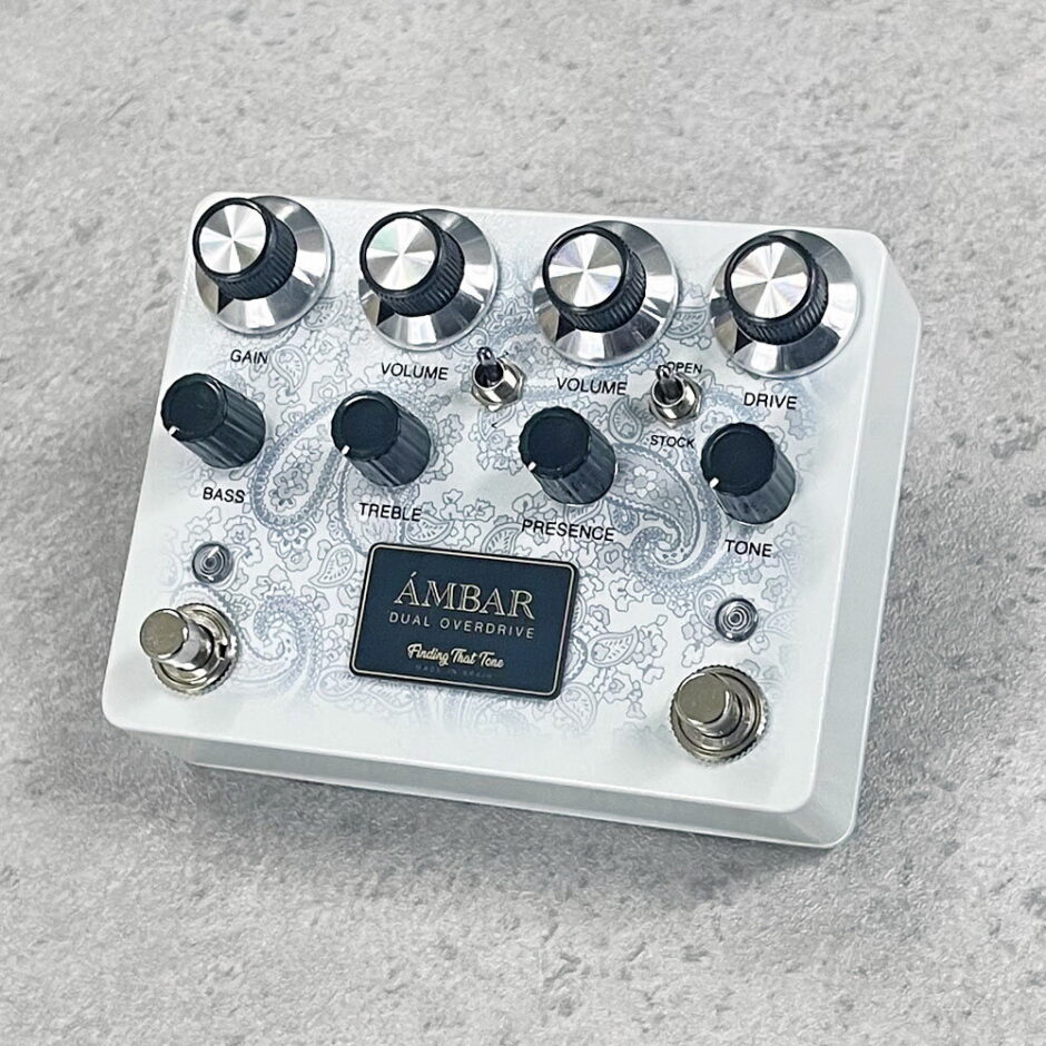 Finding That Tone / Ambar Dual Overdrive White Paisley 【オーバードライブ】