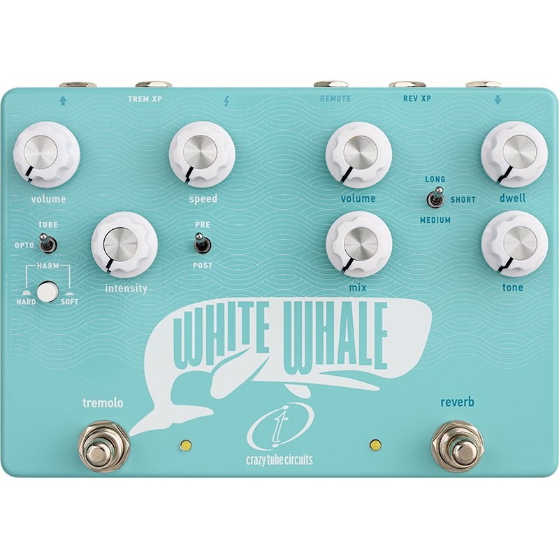 Crazy Tube Circuits / White Whale V2 リバーブ トレモロ 【ギター用エフェクター】