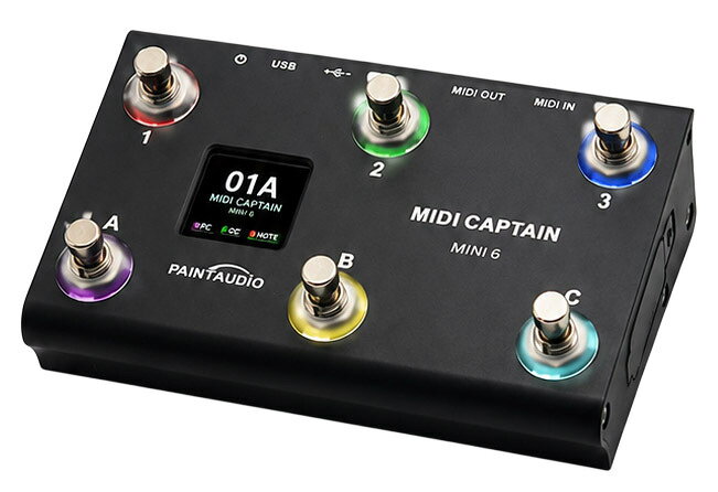 PAINT AUDIO / MIDI Captain MINI 6 MIDIコントローラー 【フットコントローラー】